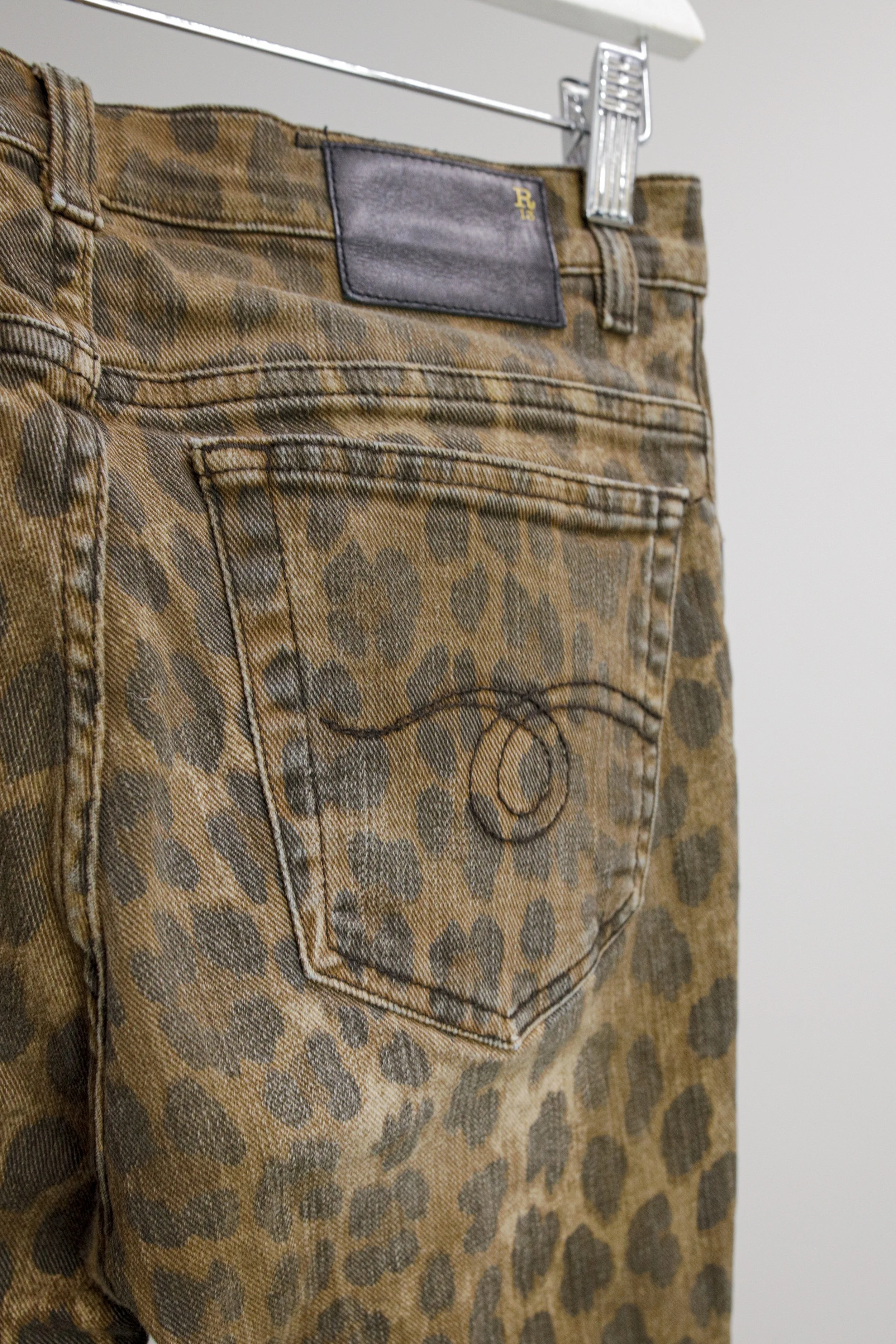 R13 leopard deals pants
